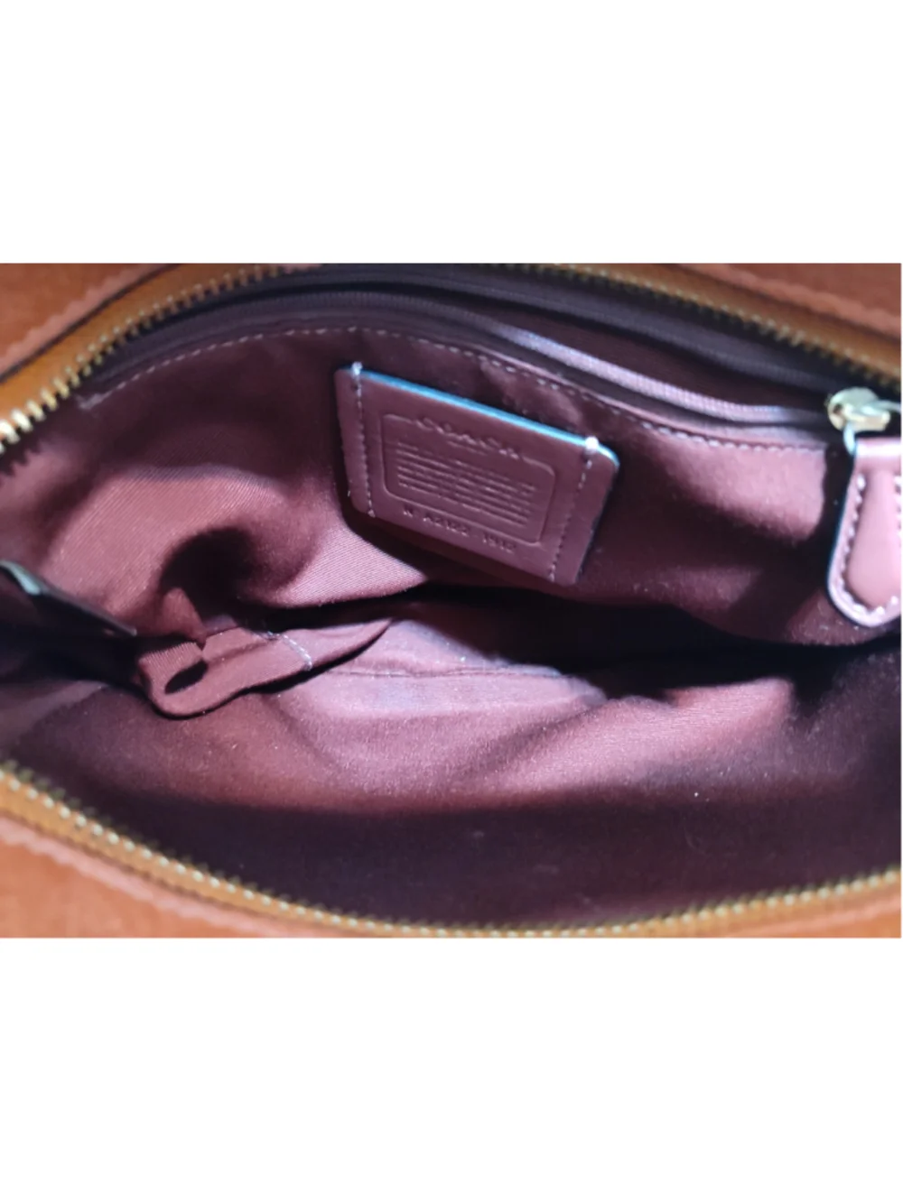 Women's Coach Crossbody Bag One Size Brown and Orange